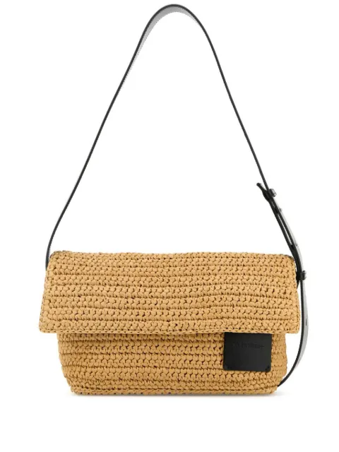 JIL SANDER+ bolsa crossbody de rafia