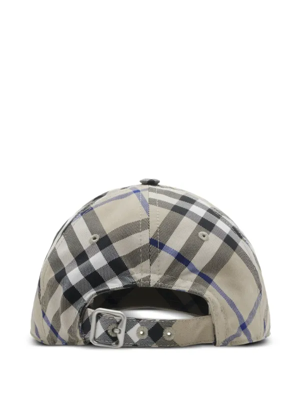 Burberryキャップ Burberry Check EKD Baseball Cap | Neutrals | FARFETCH