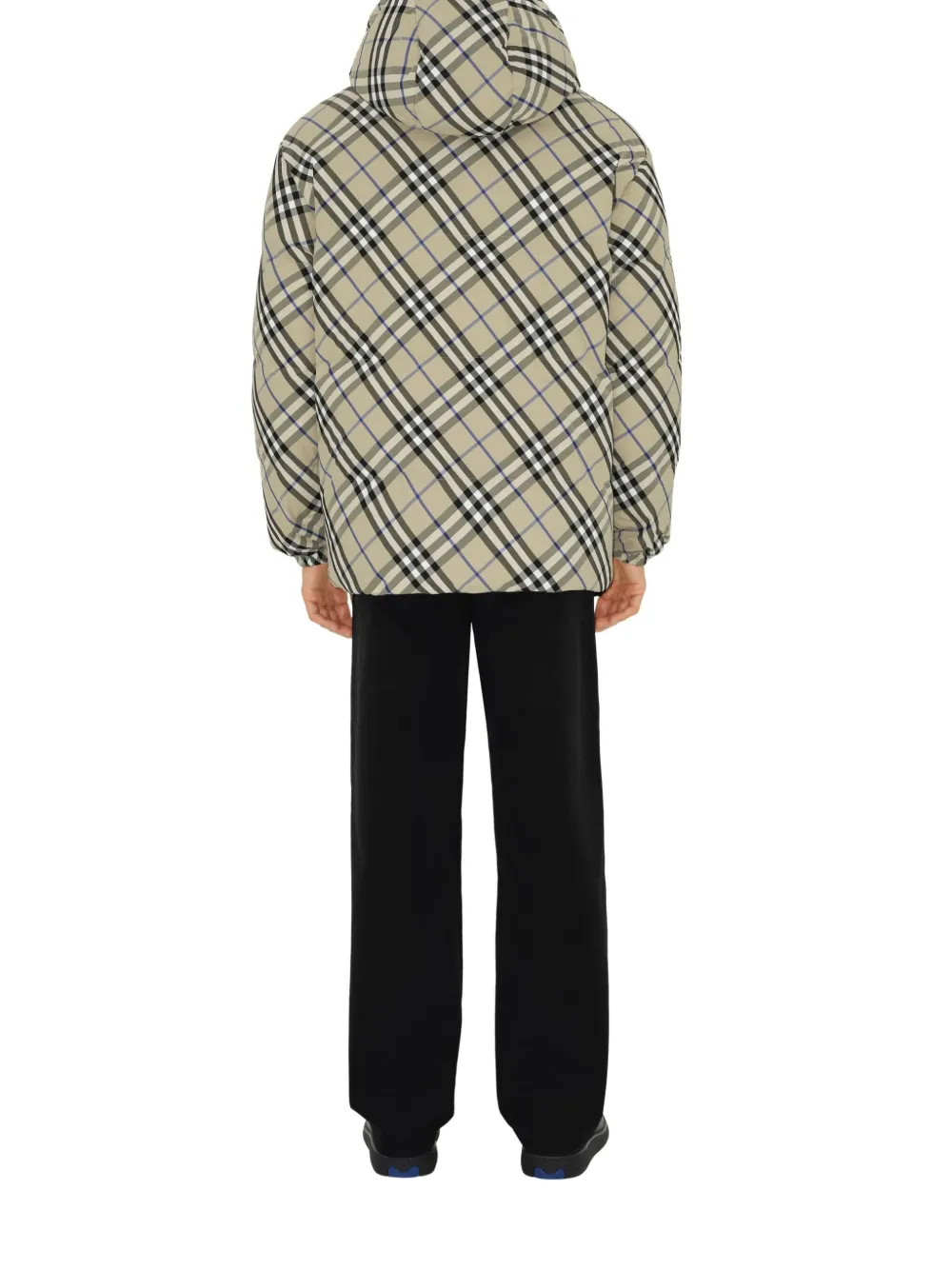 Burberry Geruit omkeerbaar donsjack Beige