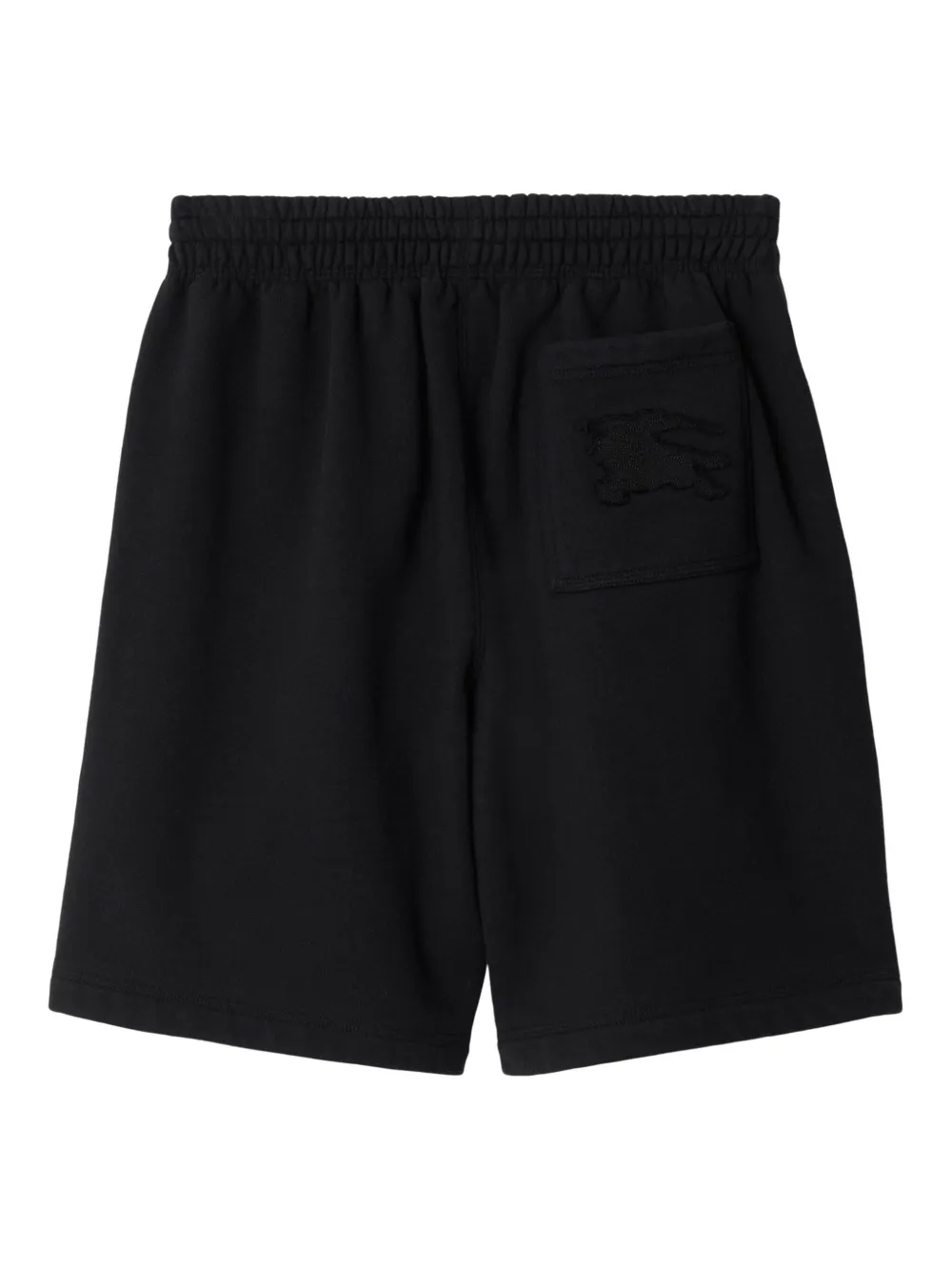 Burberry Equestrian Knight Straight Leg Shorts In Schwarz