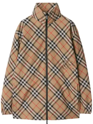 Burberry check-pattern Jacket | Neutrals | FARFETCH