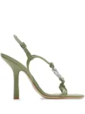 Burberry 105mm Ronda leather sandals - Green