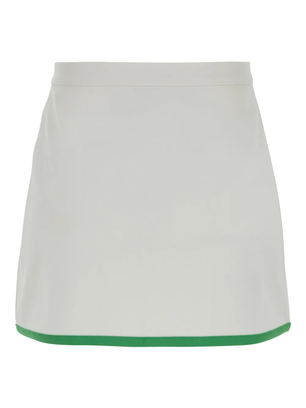 Sporty & Rich logo-embroidered mini skirt - Wit