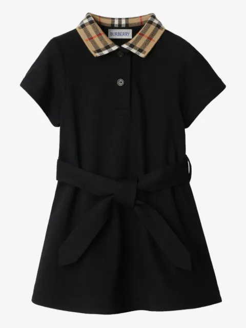 Burberry Kids cotton polo shirt dress