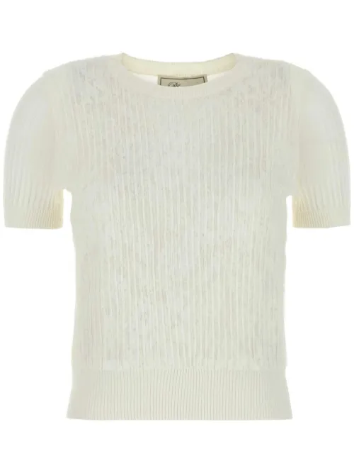 T-shirt en maille à design nervuré - Blumarine - Modalova