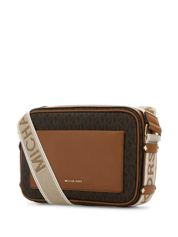 Michael Michael Kors Logo Crossbody Bag Brown FARFETCH PH
