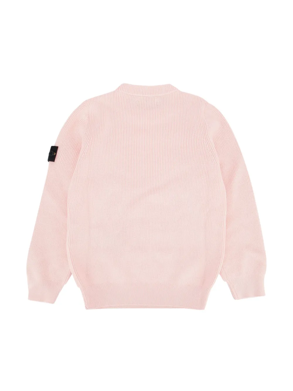 Stone Island Junior Geribbelde katoenen sweater - Roze