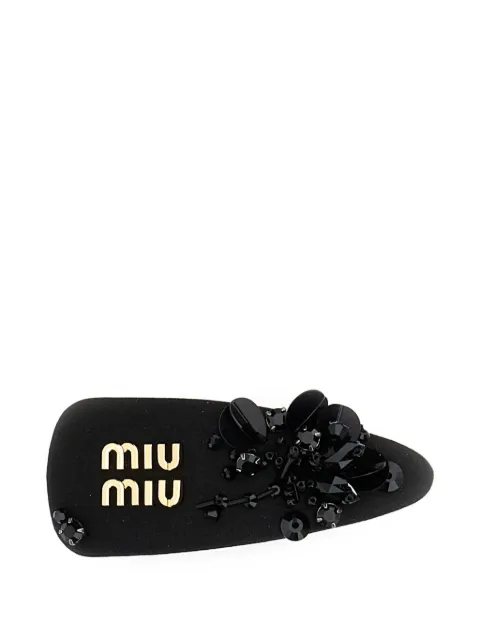 Miu Miu logo-lettering hair clip