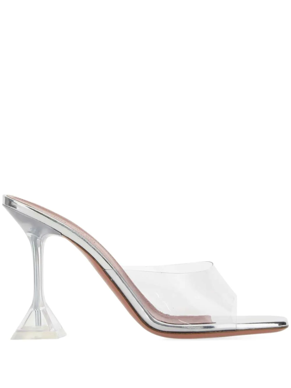 Amina Muaddi 95mm Lupita mules White