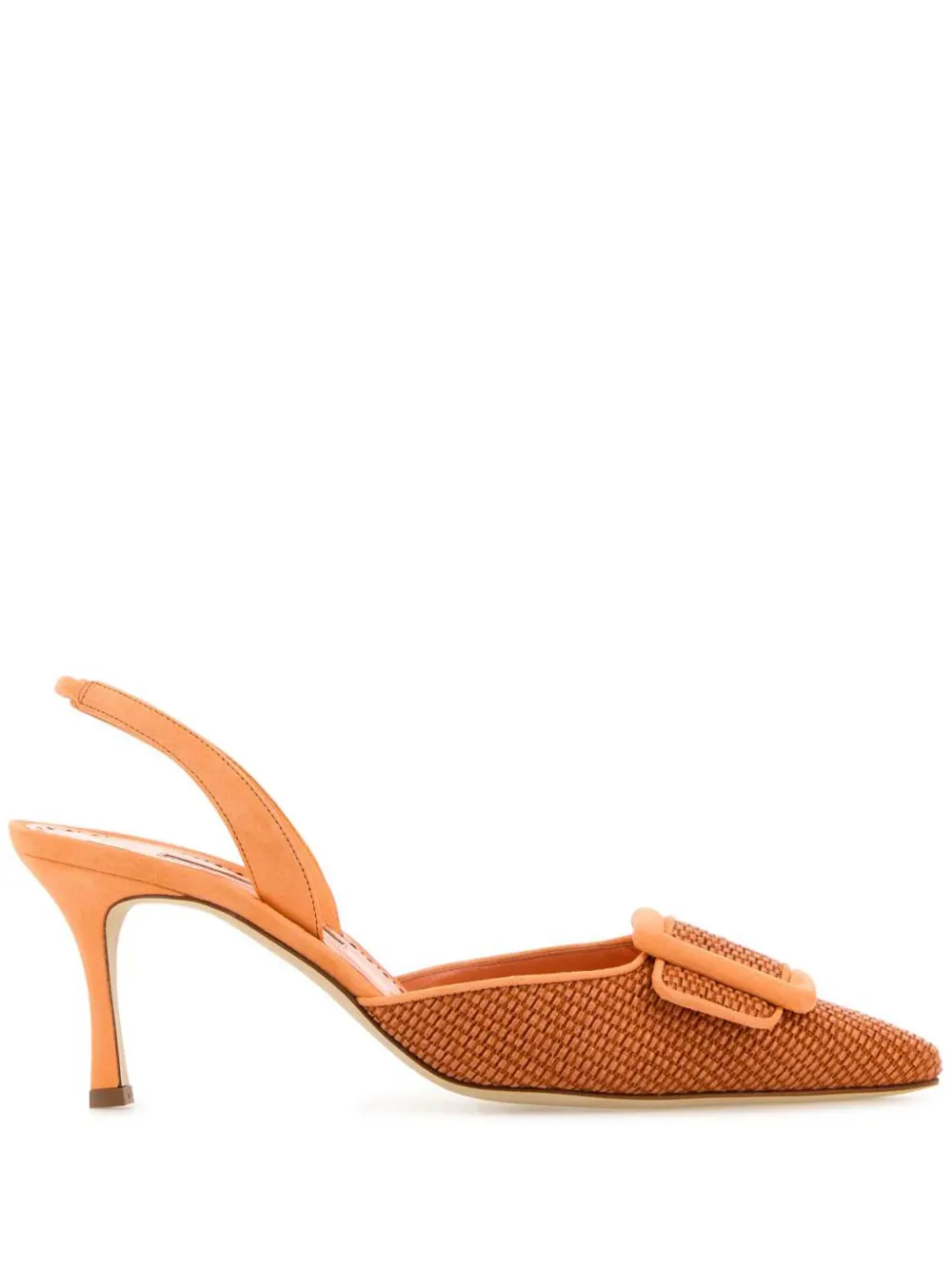 Manolo Blahnik 70mm Mayslibi pumps Orange