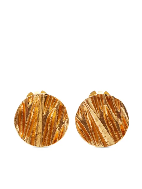 Saint Laurent Pre-Owned 2000s stud clip-on earrings