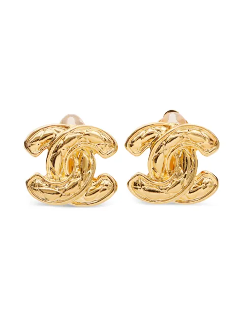 CHANEL Pre-Owned boucles d'oreilles à clip (années 1980)