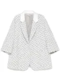 Thom Browne tweed blazer - Grey