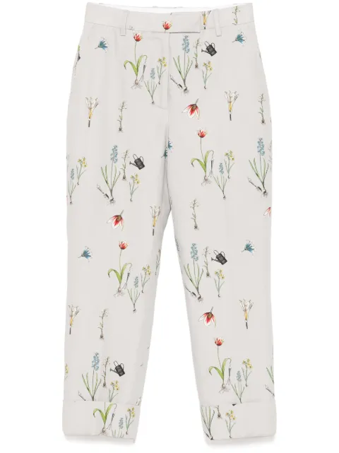 Thom Browne pantalones con estampado botánico
