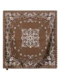 SANDRO bandana-print scarf - Brown
