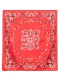 SANDRO bandana-print scarf - Red