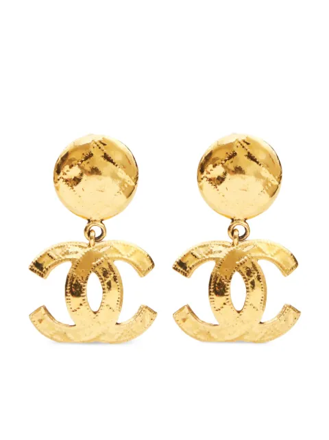 CHANEL Pre-Owned 1994 CC clip-on earrings