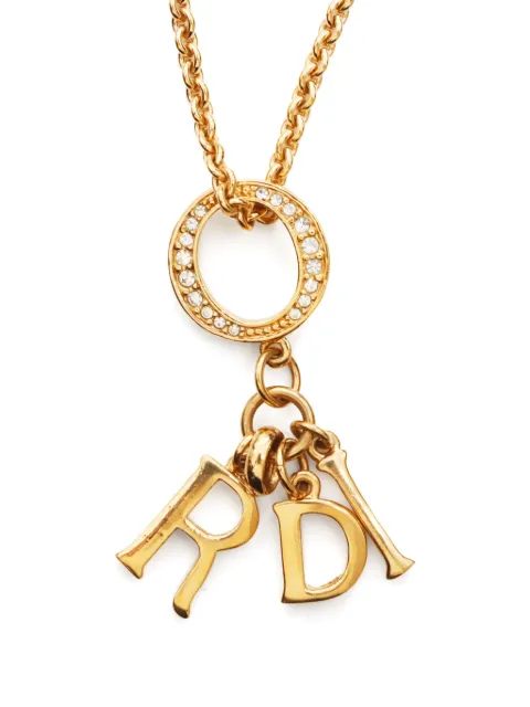 Christian Dior Pre-Owned collar con iniciales CD 2000