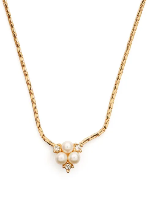 Christian Dior Pre-Owned collar con perlas artificiales 2000