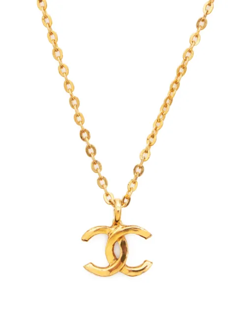 CHANEL Pre-Owned 1980s CC pendant necklace