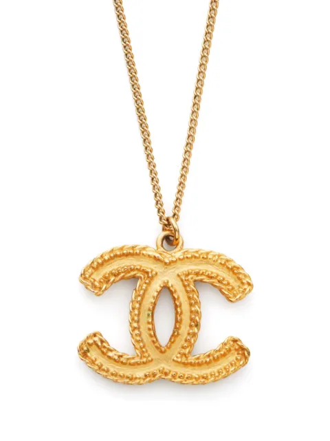 CHANEL Pre-Owned 2014 CC pendant necklace