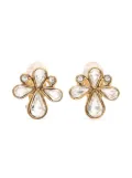 Saint Laurent Pre-Owned 2000s Flower earrings - Gold
