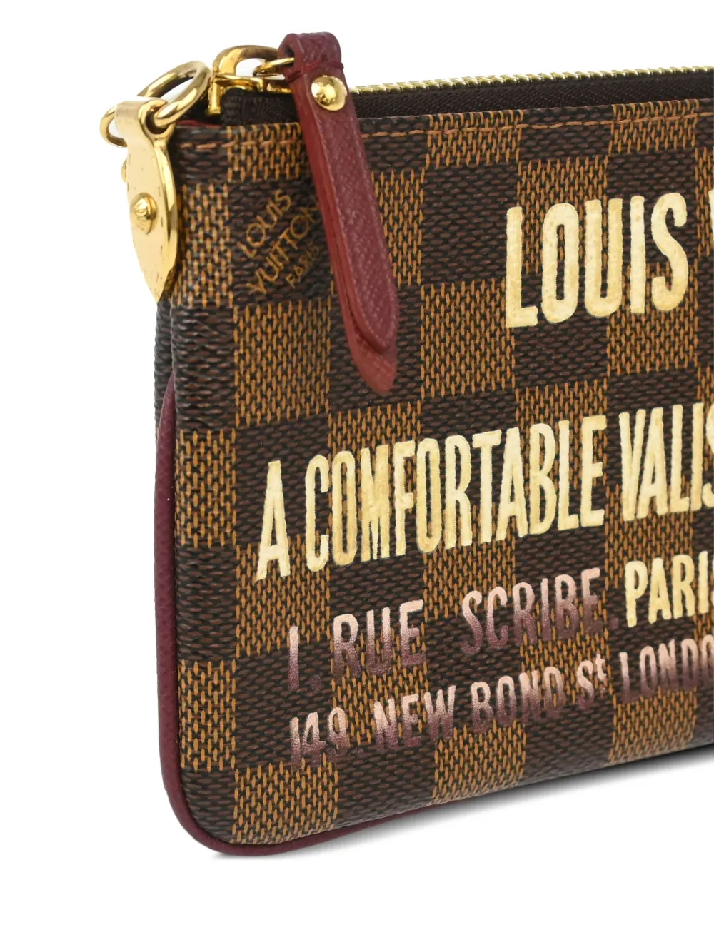 Pre-owned Louis Vuitton 2010 Milla Mm Clutch Bag In Brown