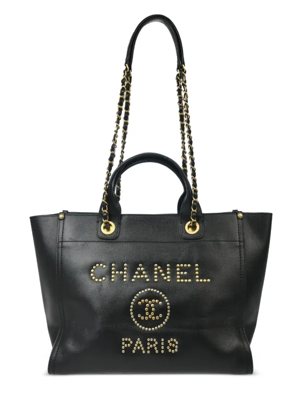 CHANEL Pre-Owned Borsa two-way Deauville 2019 Nero FARFETCH IT