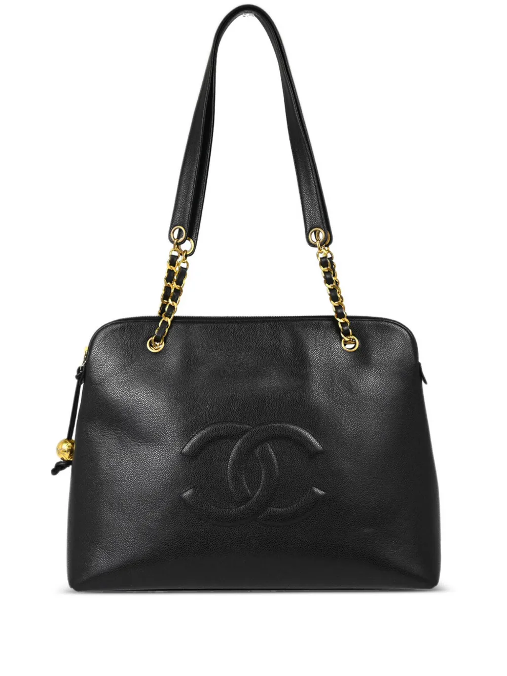 CHANEL Pre-Owned 1995 チェーン ハンドバッグ - ブラック CHANEL Pre-Owned 1995 チェーン ハンドバッグ - ブラック