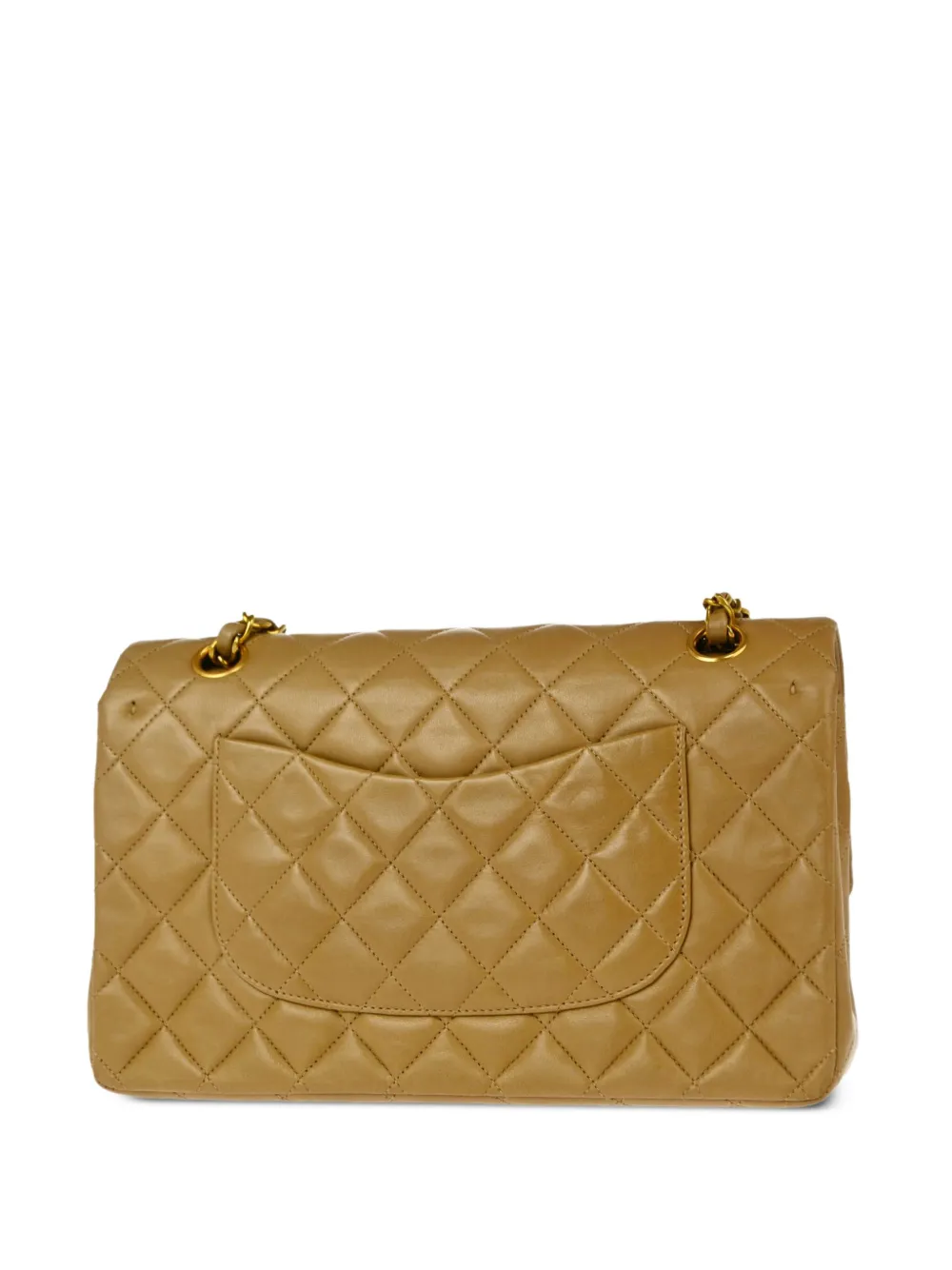 CHANEL Pre-Owned 1995 medium Double Flap leren schoudertas - Bruin