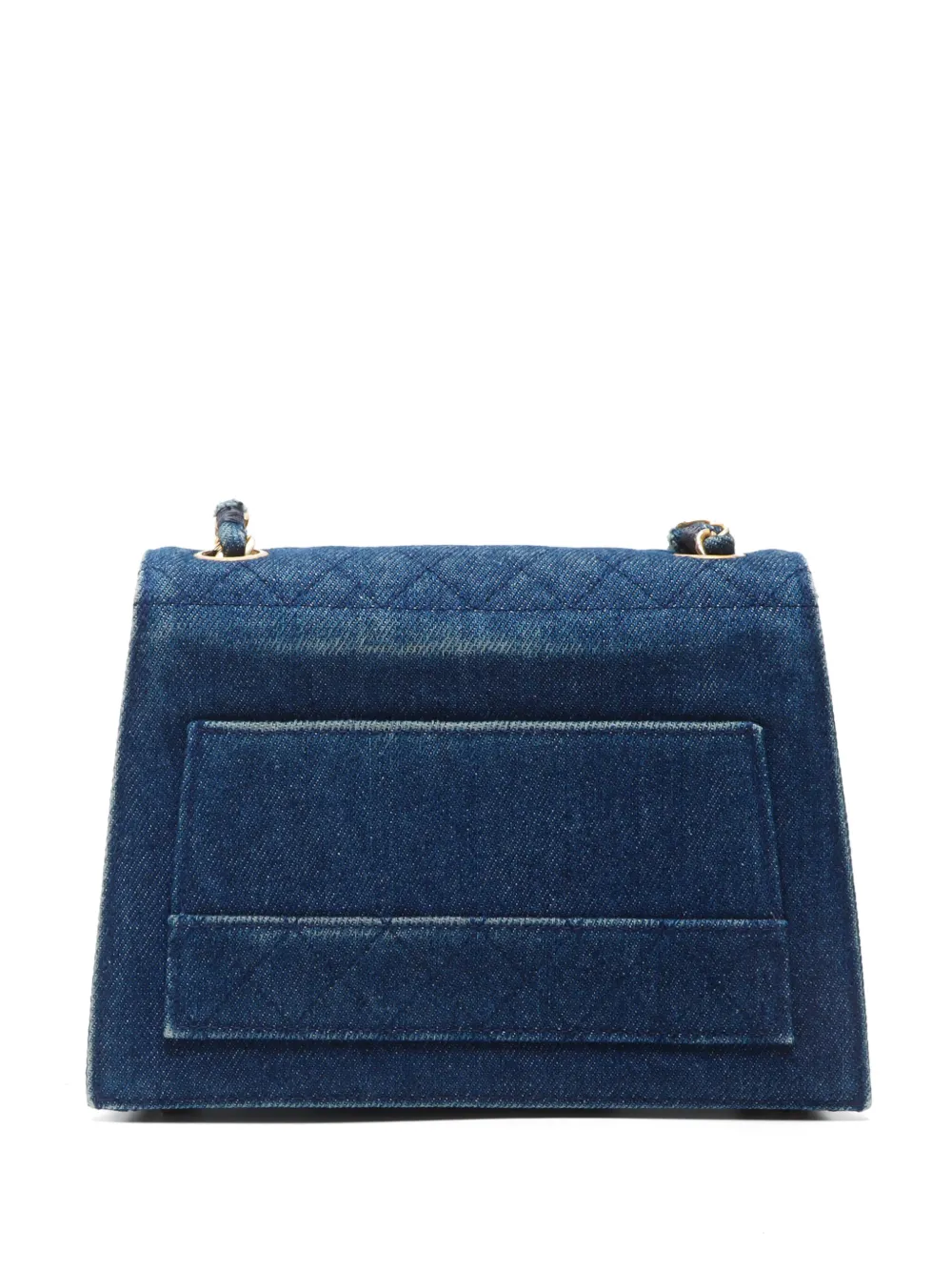 CHANEL Pre-Owned 1989-1991 CC dernim schoudertas - Blauw