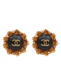 CHANEL Pre-Owned 1994s CC Mark clip on earrings - Gold