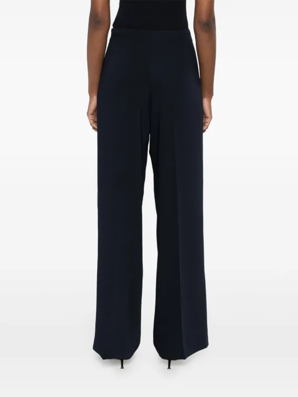 パンツ PAROSH Women Straight Pants D220003XLILIUXY 012 NAVY WOMAN PAROSH BLUE VIRGIN WOOL PANT