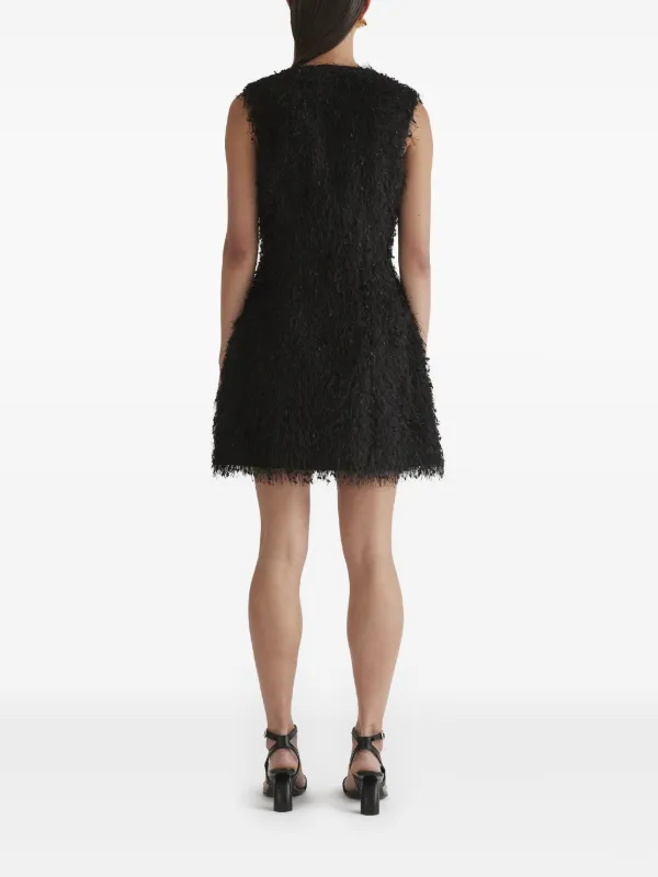 Anna Quan Textured Mini Dress - Black