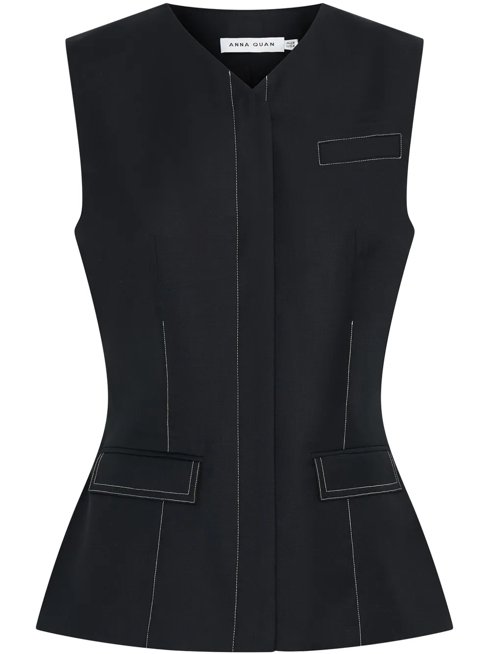 Anna Quan Phillipa top Zwart