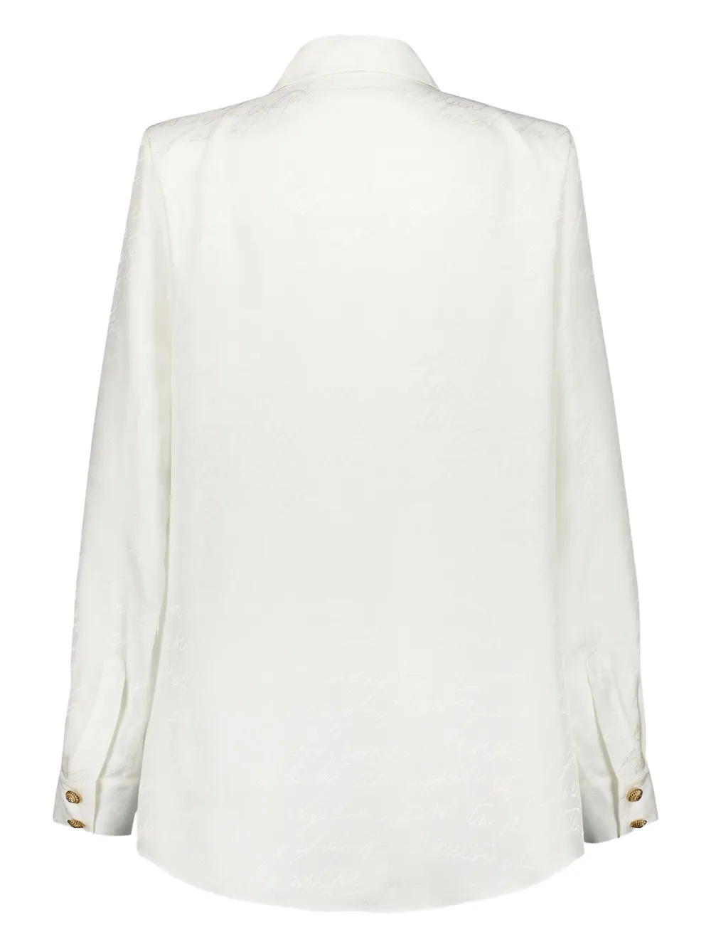 Balmain Blouse met jacquard-patroon - Wit