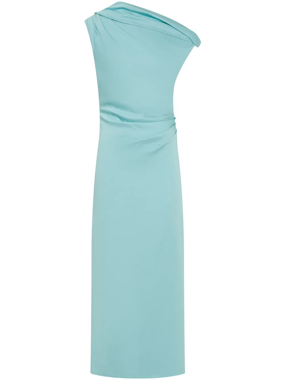 Anna Quan Gedrapeerde midi-jurk Blauw