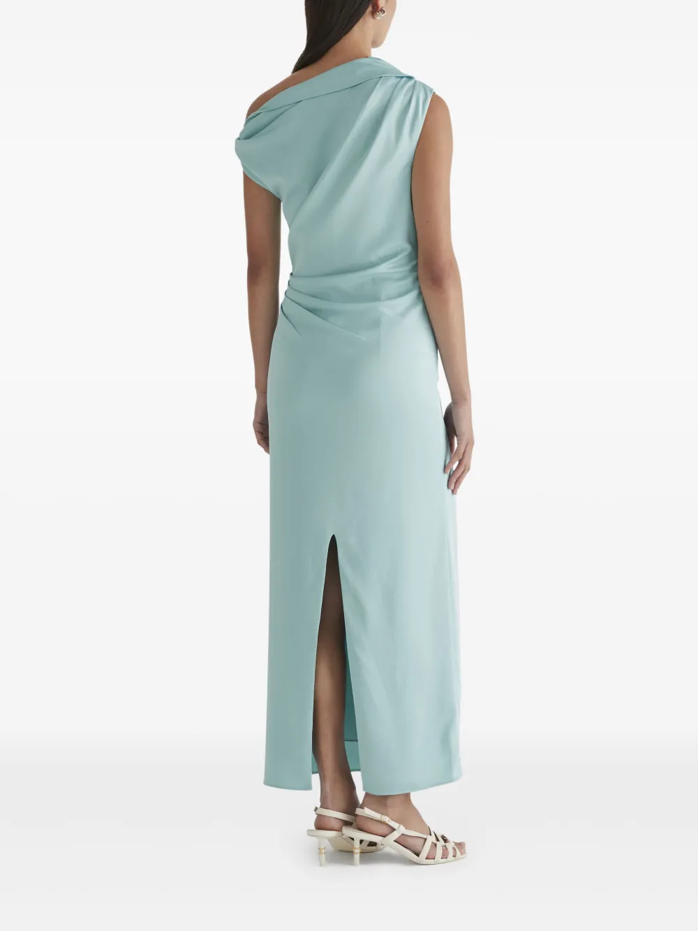 Anna Quan Gedrapeerde midi-jurk Blauw