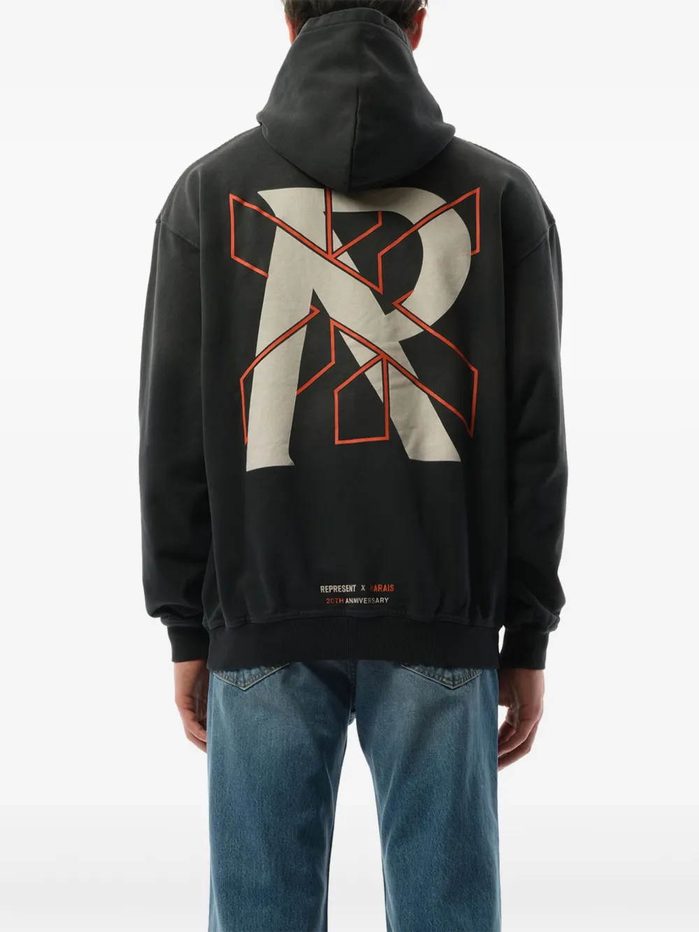 Represent x Marais hoodie met logoprint Zwart