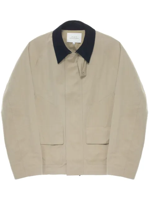 Studio Nicholson veste boutonnée à col contrastant