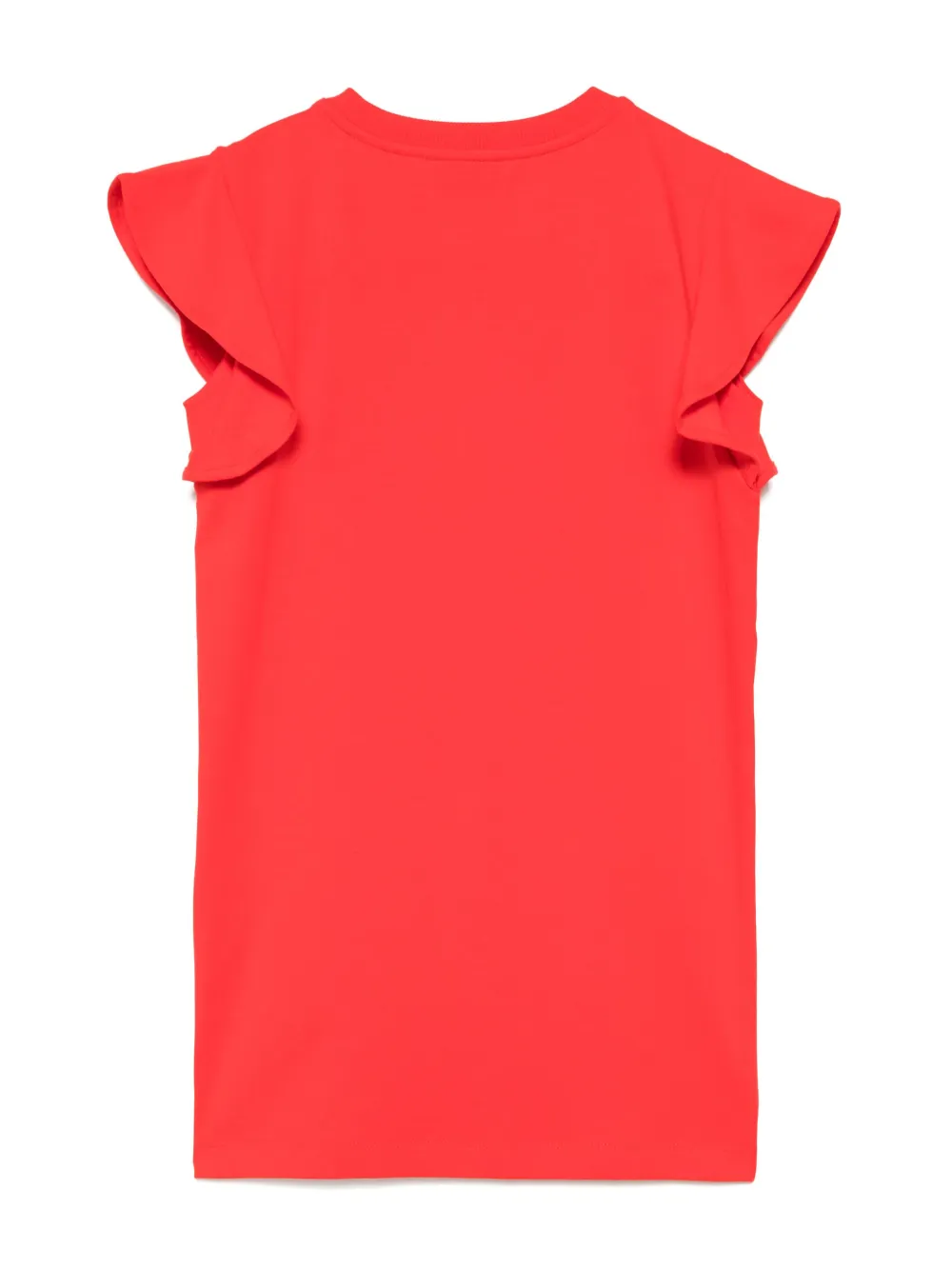 Moschino Kids Jurk met logoprint - Rood