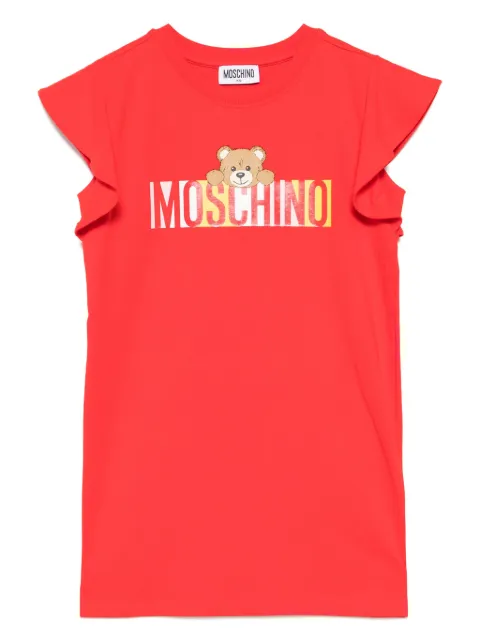 Moschino Kids Jurk met logoprint