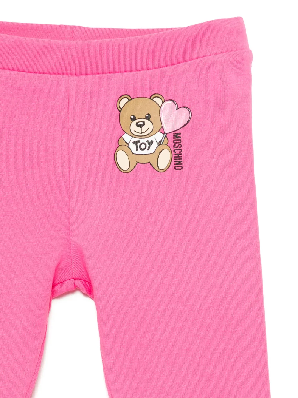 Moschino Kids Legging met logoprint Roze