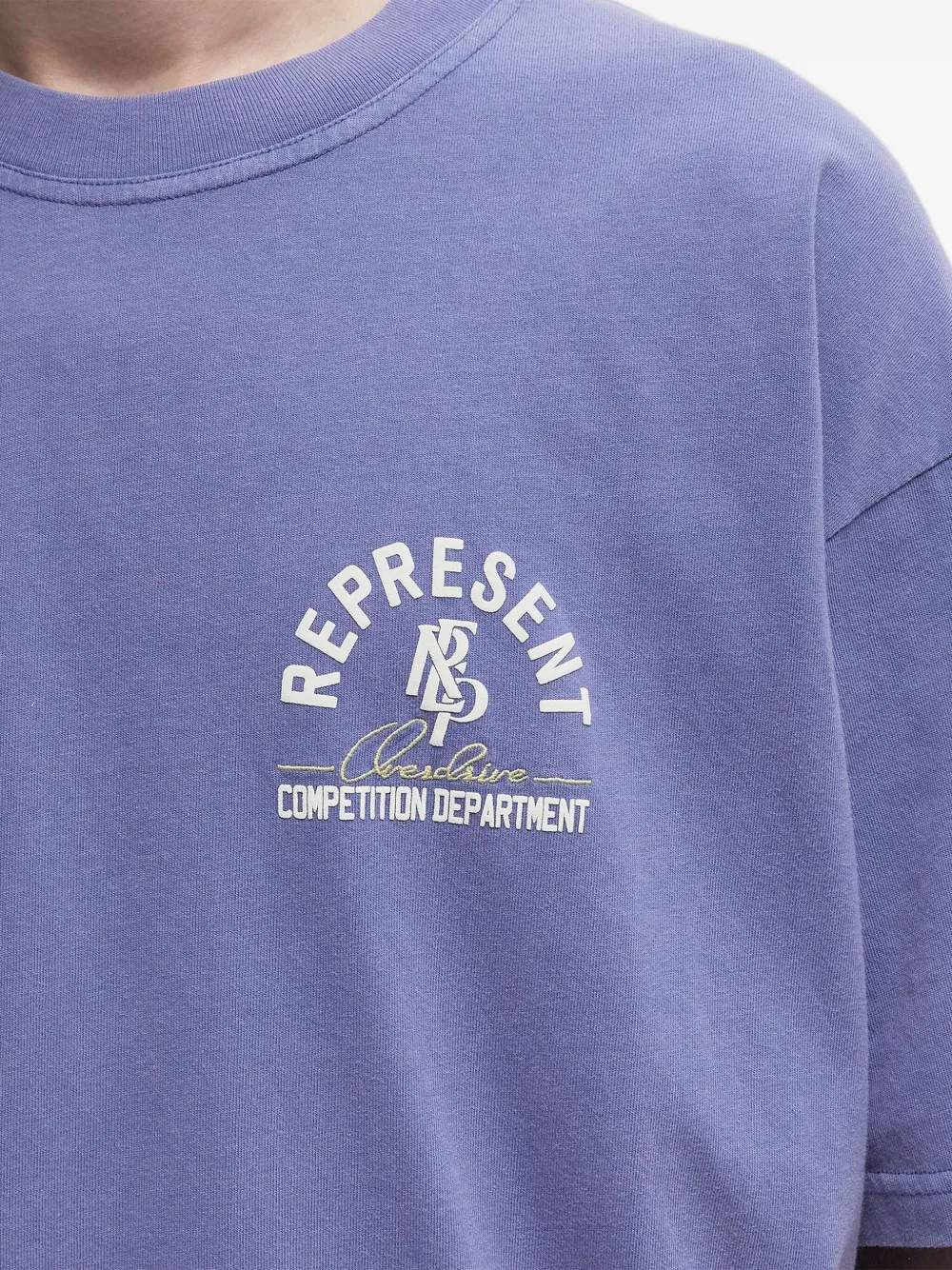 Represent T-shirt met logo-applicatie Blauw