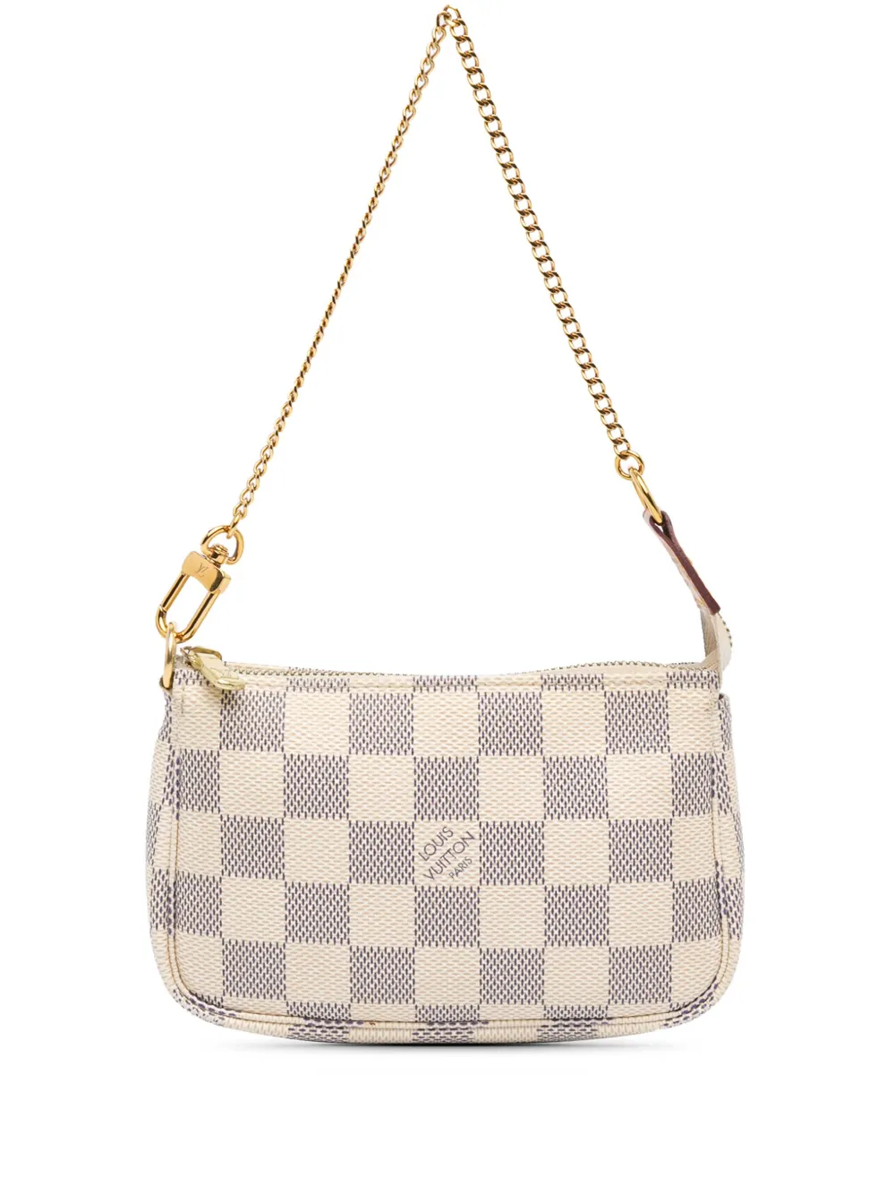 Louis Vuitton Pre-Owned 2020 ダミエ アズール ミニ ポシェット アクセソワール ハンドバッグ - ホワイト Louis Vuitton Pre-Owned 2020 ダミエ アズール ミニ ポシェット アクセソワール ハンドバッグ - ホワイト