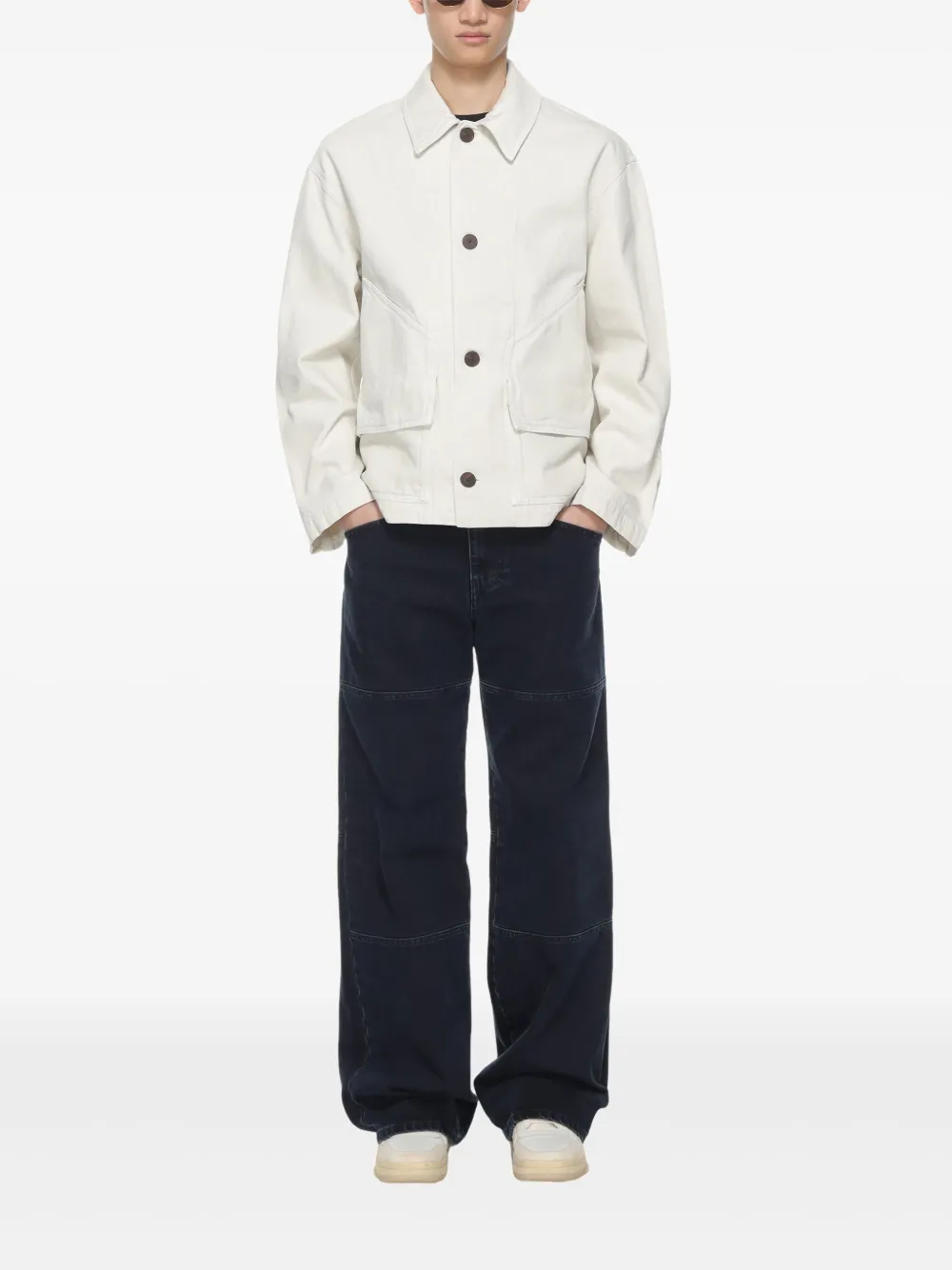 Studio Nicholson Denim jack - Wit