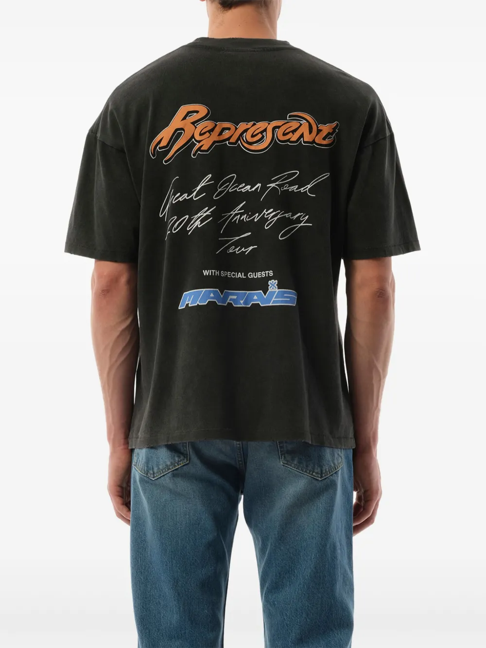 Represent x Marais Great Ocean T-shirt Grijs