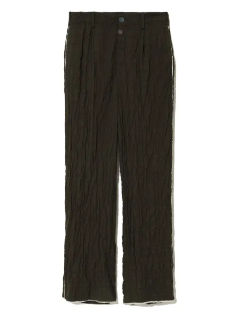 Undercover quilted lace-trimmed trousers
