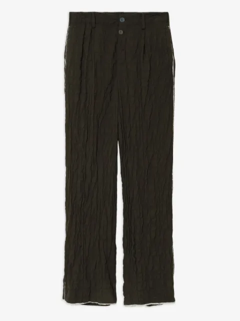 Undercover quilted lace-trimmed trousers