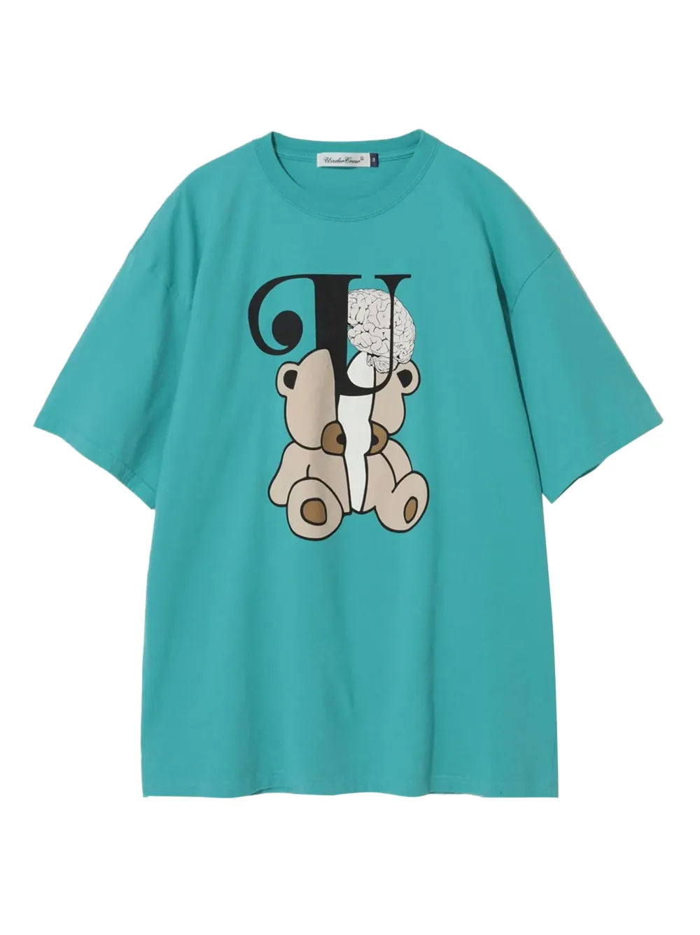 Undercover T-shirt met grafische beerprint Blauw